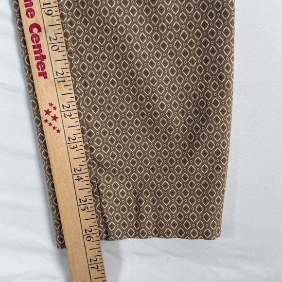 Adrienne Vittadini Pants 8 Geometric Stretch Slim Straight Dressy Career Office - Picture 11 of 14